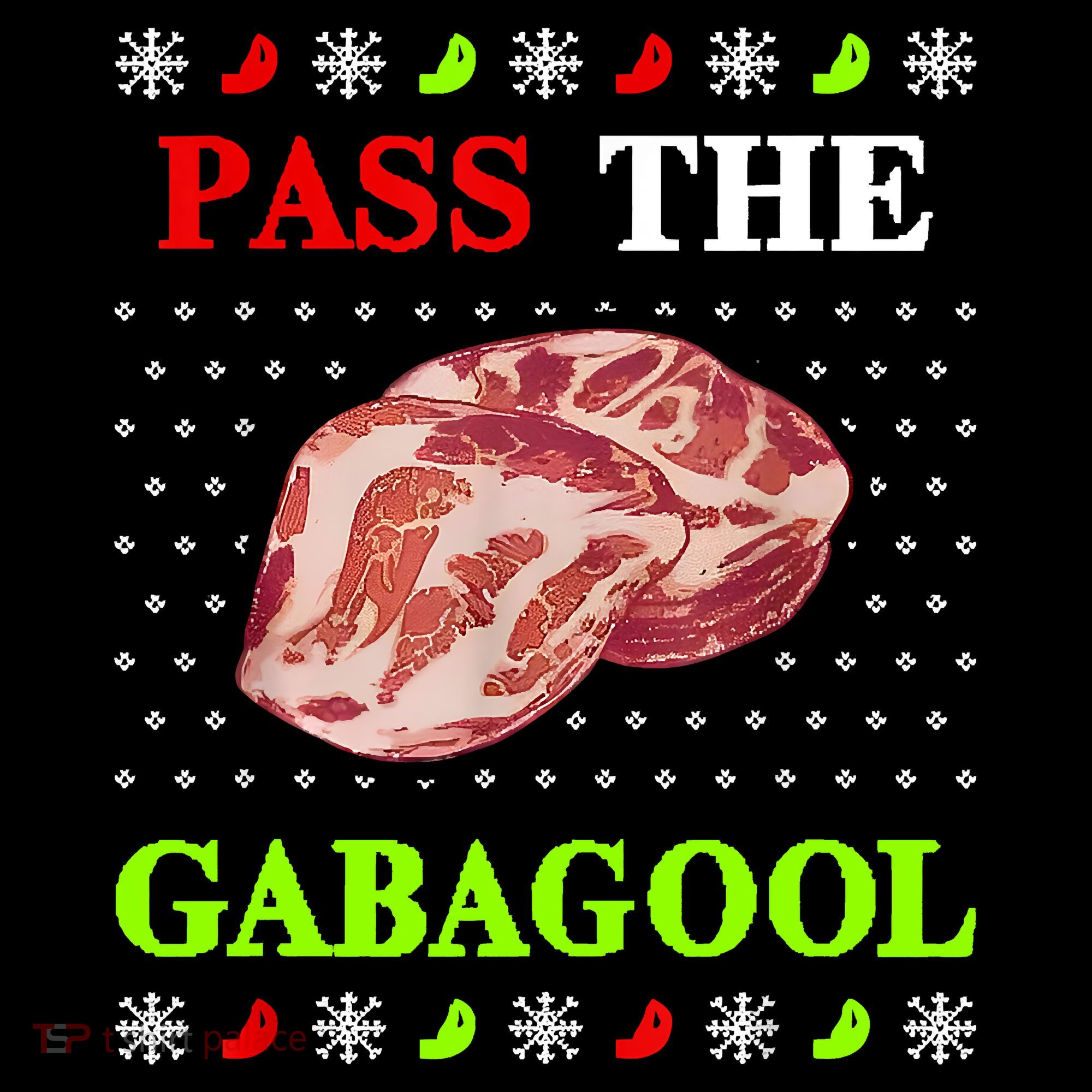 Funny Pass The Gabagool Tacky Ugly Christmas Gabagool Funny Tee Gift Women's Hoodie