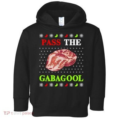 Funny Pass The Gabagool Tacky Ugly Christmas Gabagool Funny Tee Gift Toddler Hoodie