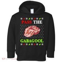 Funny Pass The Gabagool Tacky Ugly Christmas Gabagool Funny Tee Gift Toddler Hoodie thumb 0