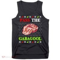 Funny Pass The Gabagool Tacky Ugly Christmas Gabagool Funny Tee Gift Tank Top thumb 0