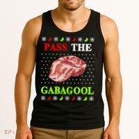 Funny Pass The Gabagool Tacky Ugly Christmas Gabagool Funny Tee Gift Tank Top thumb 3