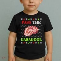 Funny Pass The Gabagool Tacky Ugly Christmas Gabagool Funny Tee Gift Toddler T-Shirt thumb 2