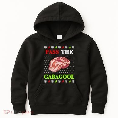 Funny Pass The Gabagool Tacky Ugly Christmas Gabagool Funny Tee Gift Kids Hoodie