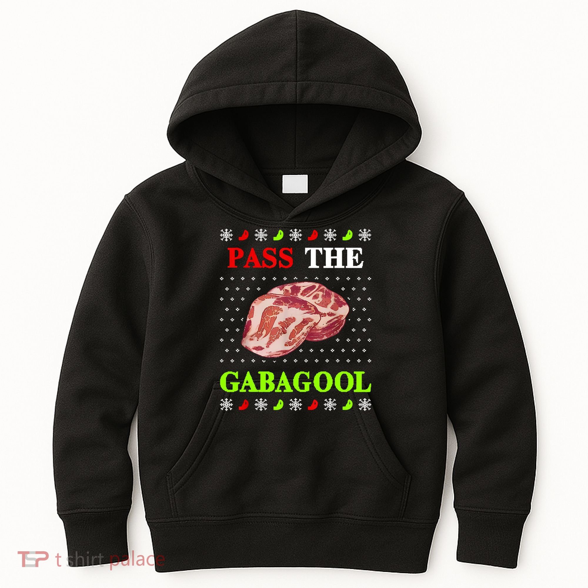 Funny Pass The Gabagool Tacky Ugly Christmas Gabagool Funny Tee Gift Kids Hoodie