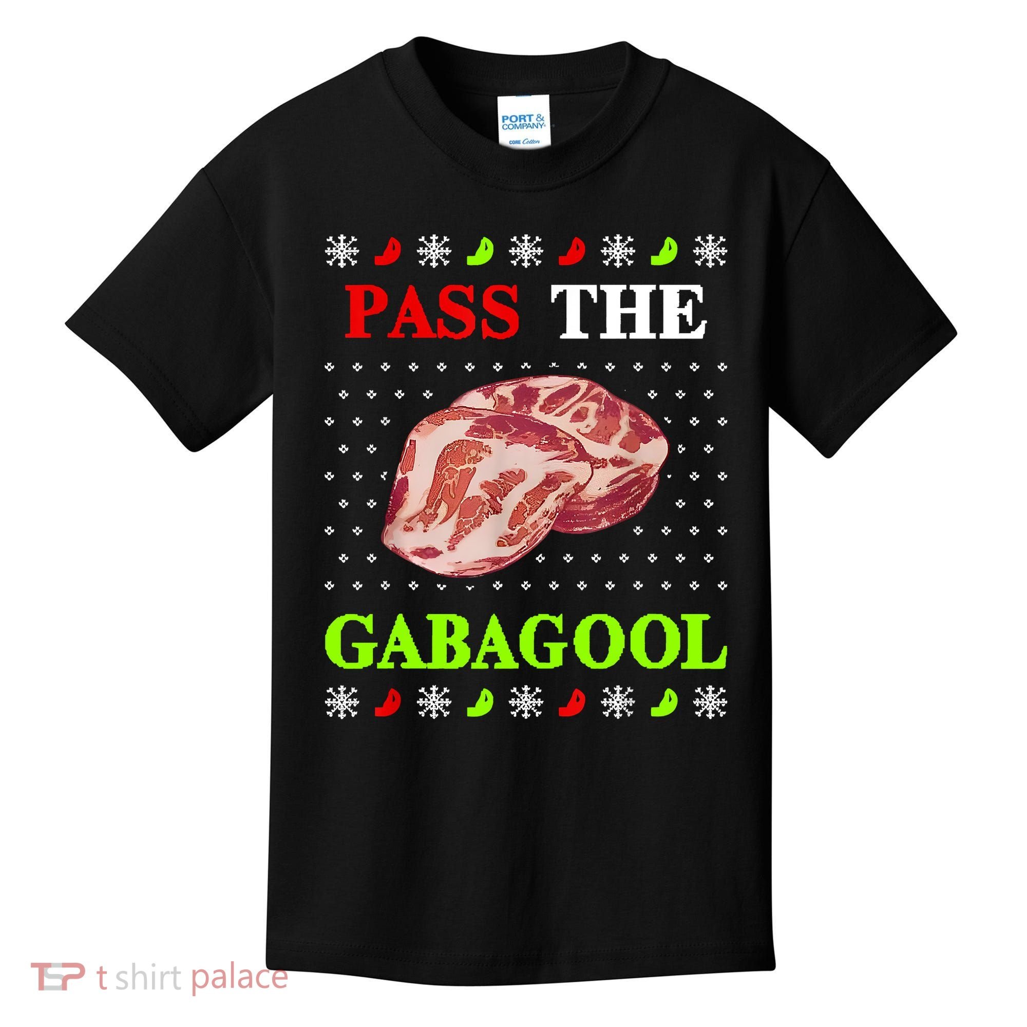 Funny Pass The Gabagool Tacky Ugly Christmas Gabagool Funny Tee Gift Kids T-Shirt
