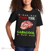 Funny Pass The Gabagool Tacky Ugly Christmas Gabagool Funny Tee Gift Kids T-Shirt thumb 2