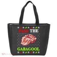 Funny Pass The Gabagool Tacky Ugly Christmas Gabagool Funny Tee Gift Tote Bag thumb 0