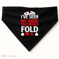 Funny Poker - Texas Holdem Lucky Poker USA-Made Doggie Bandana thumb 0