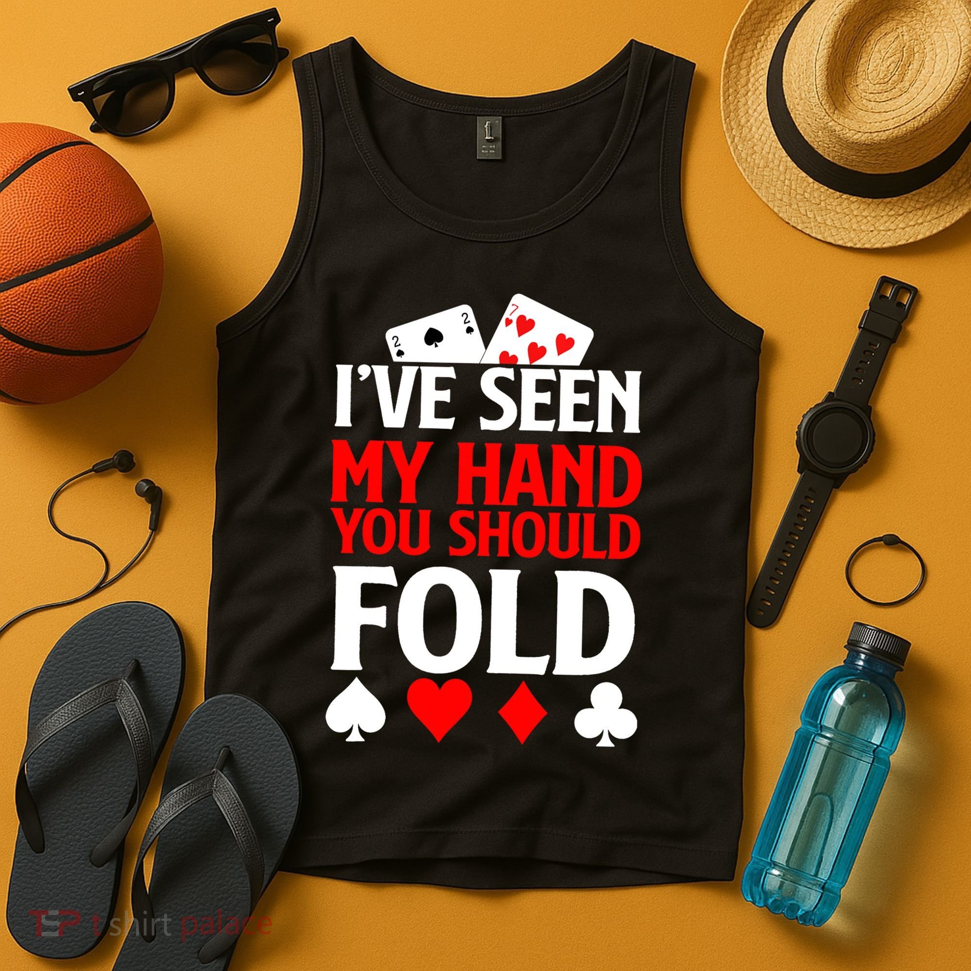 Funny Poker - Texas Holdem Lucky Poker Tank Top