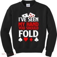 Funny Poker - Texas Holdem Lucky Poker Kids Sweatshirt thumb 0