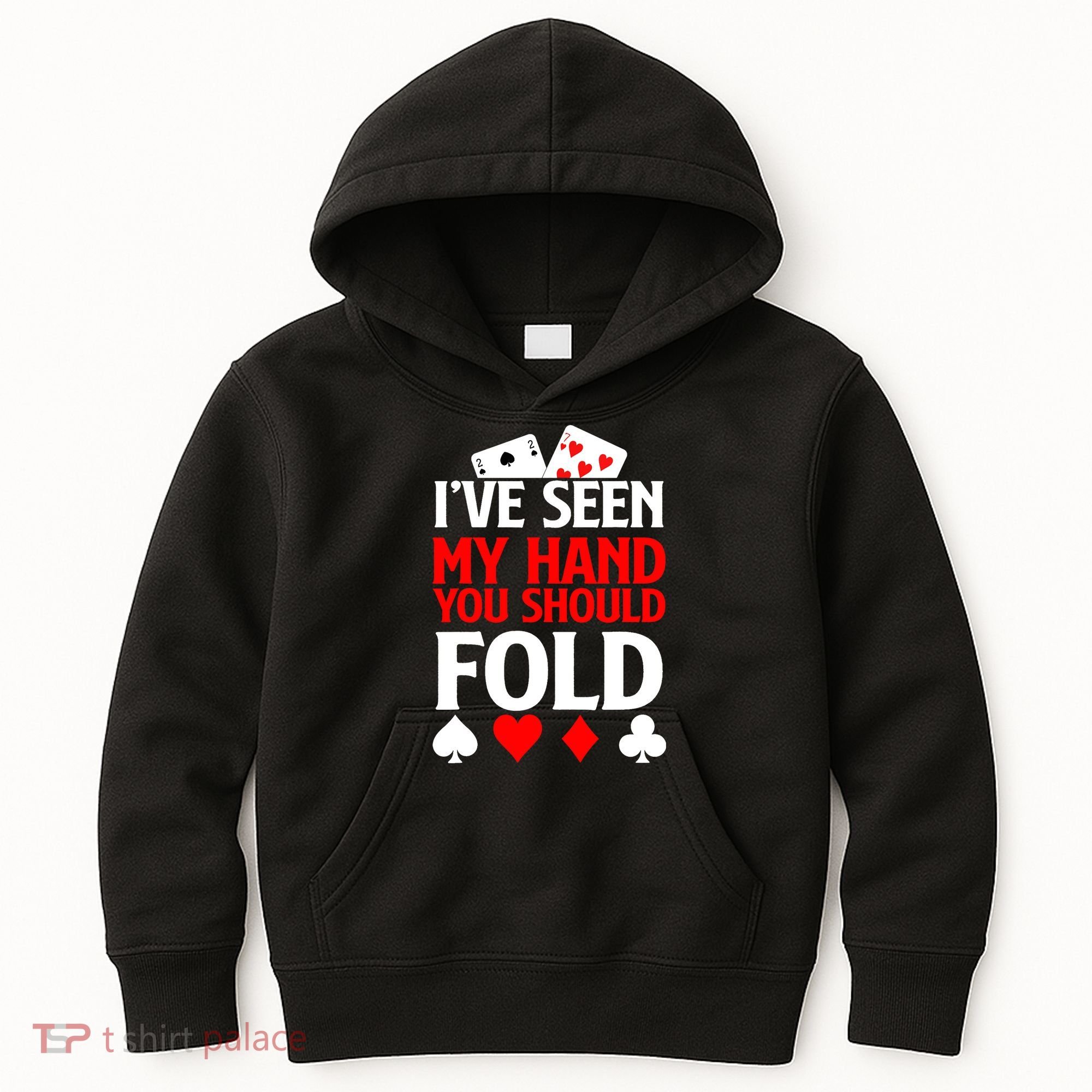 Funny Poker - Texas Holdem Lucky Poker Kids Hoodie