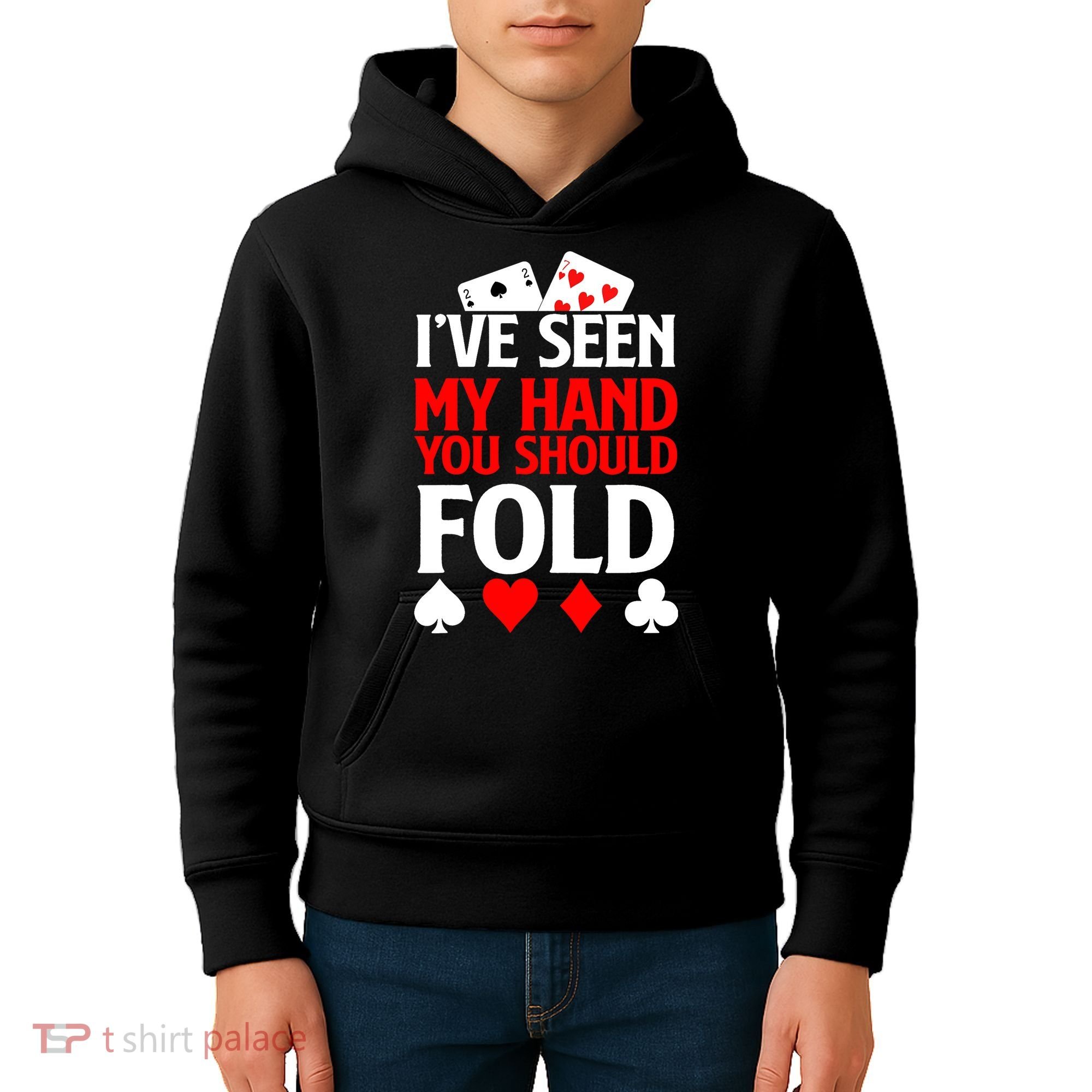 Funny Poker - Texas Holdem Lucky Poker Kids Hoodie