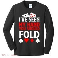 Funny Poker - Texas Holdem Lucky Poker Kids Long Sleeve Shirt thumb 0