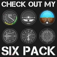 Funny Pilot Top Airplane Six Pack Flight Instruments Gift T-Shirt thumb 7