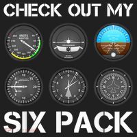 Funny Pilot Top Airplane Six Pack Flight Instruments Gift Beanie thumb 2