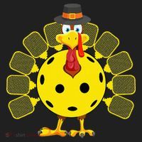 Funny Pickleball Thanksgiving Golf Ball Turkey Lover Tumbler thumb 3
