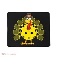 Funny Pickleball Thanksgiving Golf Ball Turkey Lover Mousepad thumb 0