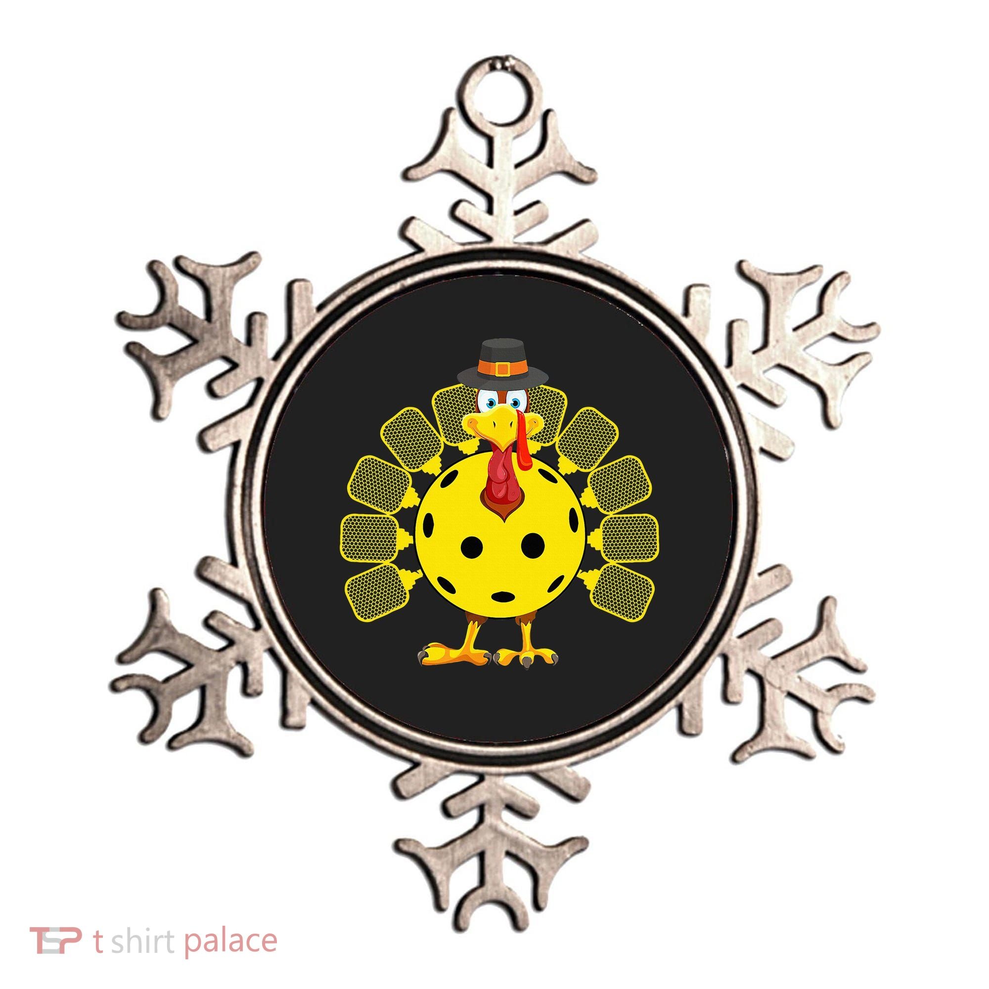 Funny Pickleball Thanksgiving Golf Ball Turkey Lover Ornament