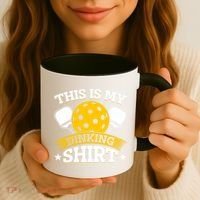 Funny Pickleball This Is My Drinking Pickleball Coffee Mug thumb 3