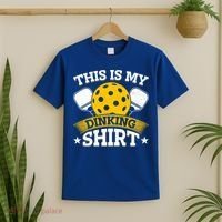 Funny Pickleball This Is My Drinking Pickleball T-Shirt thumb 2