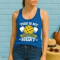 Funny Pickleball This Is My Drinking Pickleball Women's Tank Top thumb 2