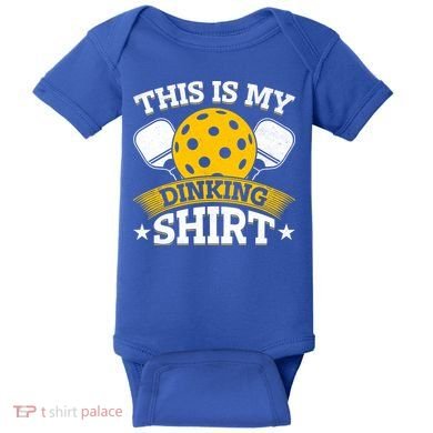Funny Pickleball This Is My Drinking Pickleball Baby Bodysuit