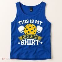Funny Pickleball This Is My Drinking Pickleball Tank Top thumb 2