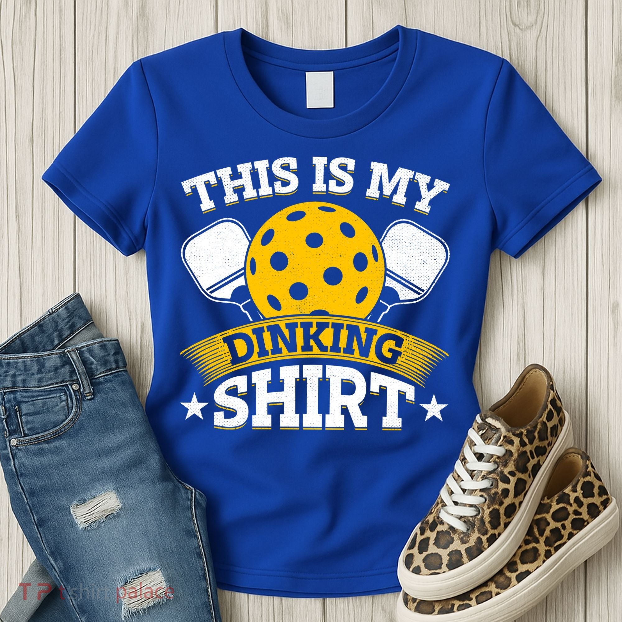 Funny Pickleball This Is My Drinking Pickleball Women's T-Shirt