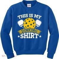 Funny Pickleball This Is My Drinking Pickleball Kids Sweatshirt thumb 0