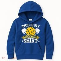 Funny Pickleball This Is My Drinking Pickleball Kids Hoodie thumb 0