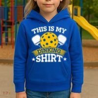 Funny Pickleball This Is My Drinking Pickleball Kids Hoodie thumb 3
