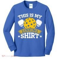 Funny Pickleball This Is My Drinking Pickleball Kids Long Sleeve Shirt thumb 0