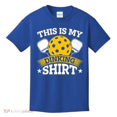 Funny Pickleball This Is My Drinking Pickleball Kids T-Shirt