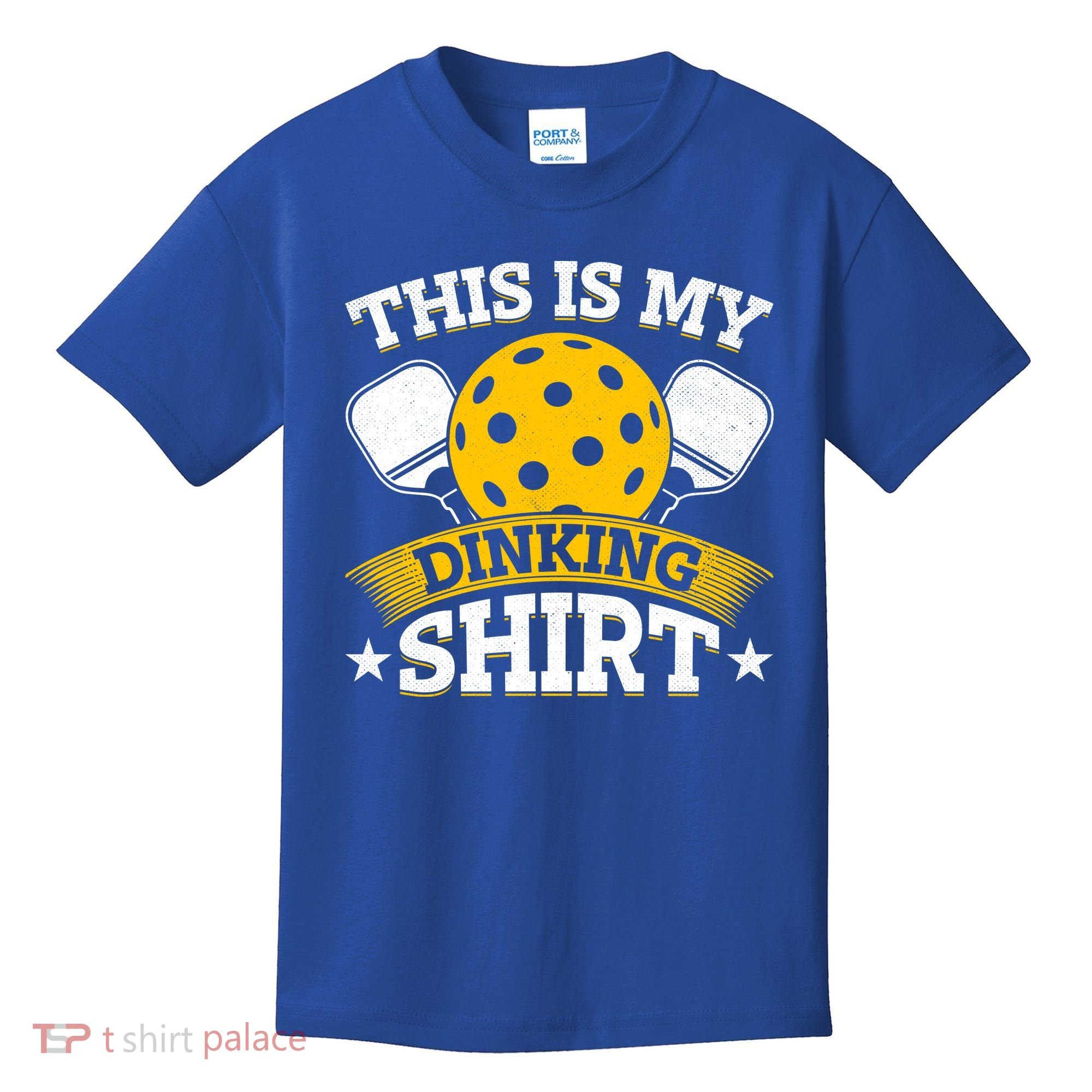 Funny Pickleball This Is My Drinking Pickleball Kids T-Shirt