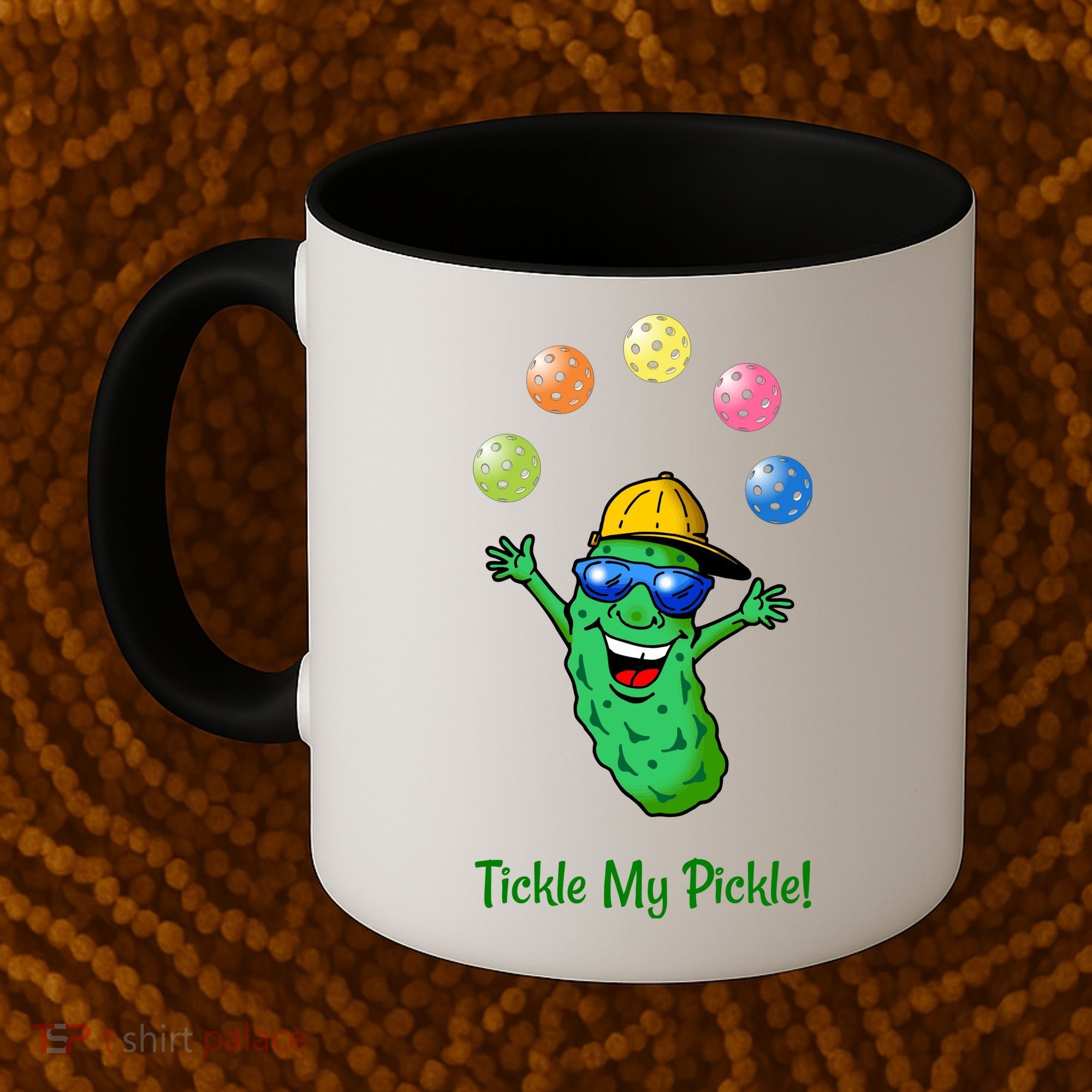 Fun Pickleball, Tickle My Pickle, Juggling Pickleballs Coffee Mug