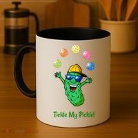 Fun Pickleball, Tickle My Pickle, Juggling Pickleballs Coffee Mug thumb 4