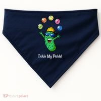 Fun Pickleball, Tickle My Pickle, Juggling Pickleballs USA-Made Doggie Bandana thumb 0