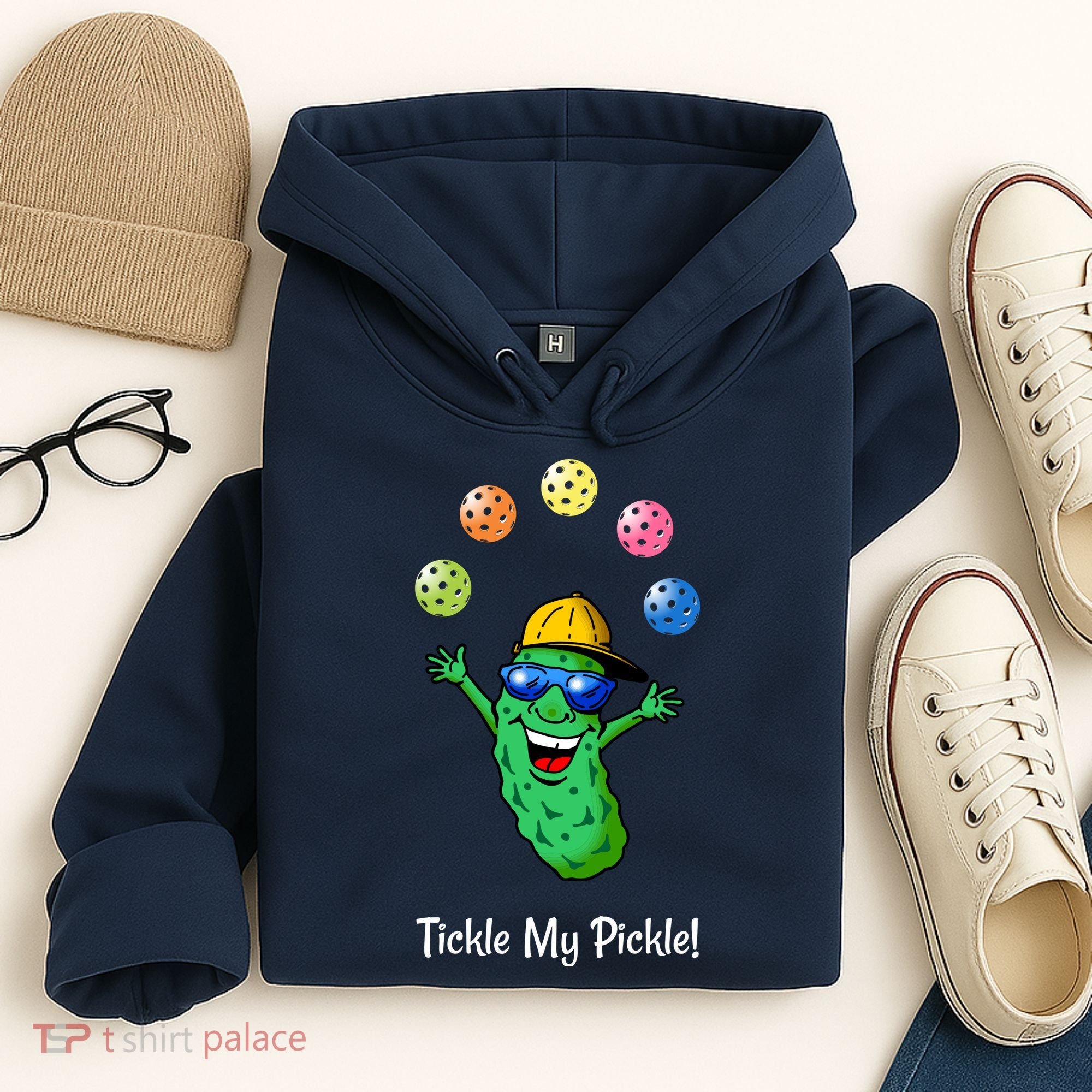 Fun Pickleball, Tickle My Pickle, Juggling Pickleballs Hoodie