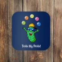 Fun Pickleball, Tickle My Pickle, Juggling Pickleballs Coaster thumb 0