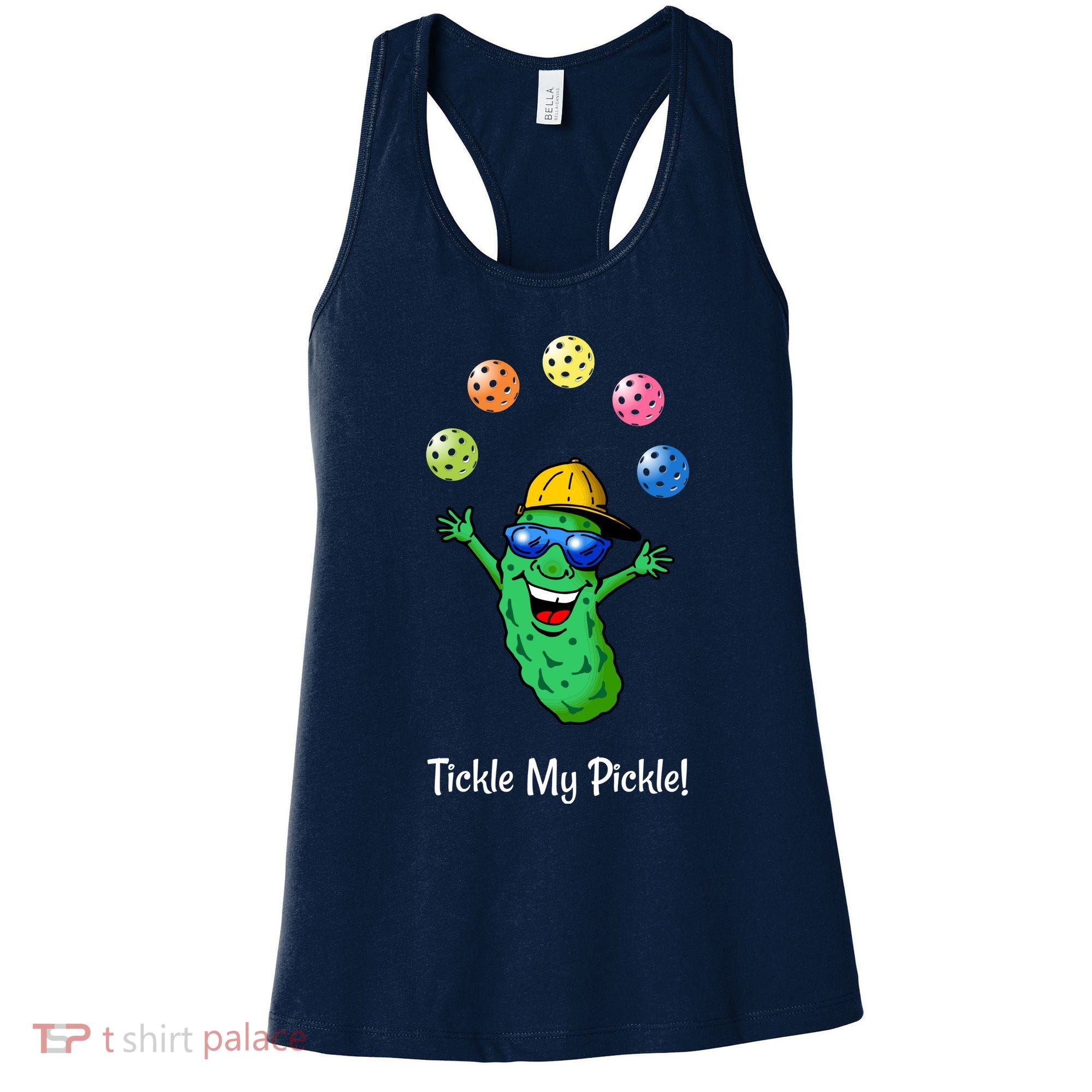 Fun Pickleball, Tickle My Pickle, Juggling Pickleballs Women's Tank Top