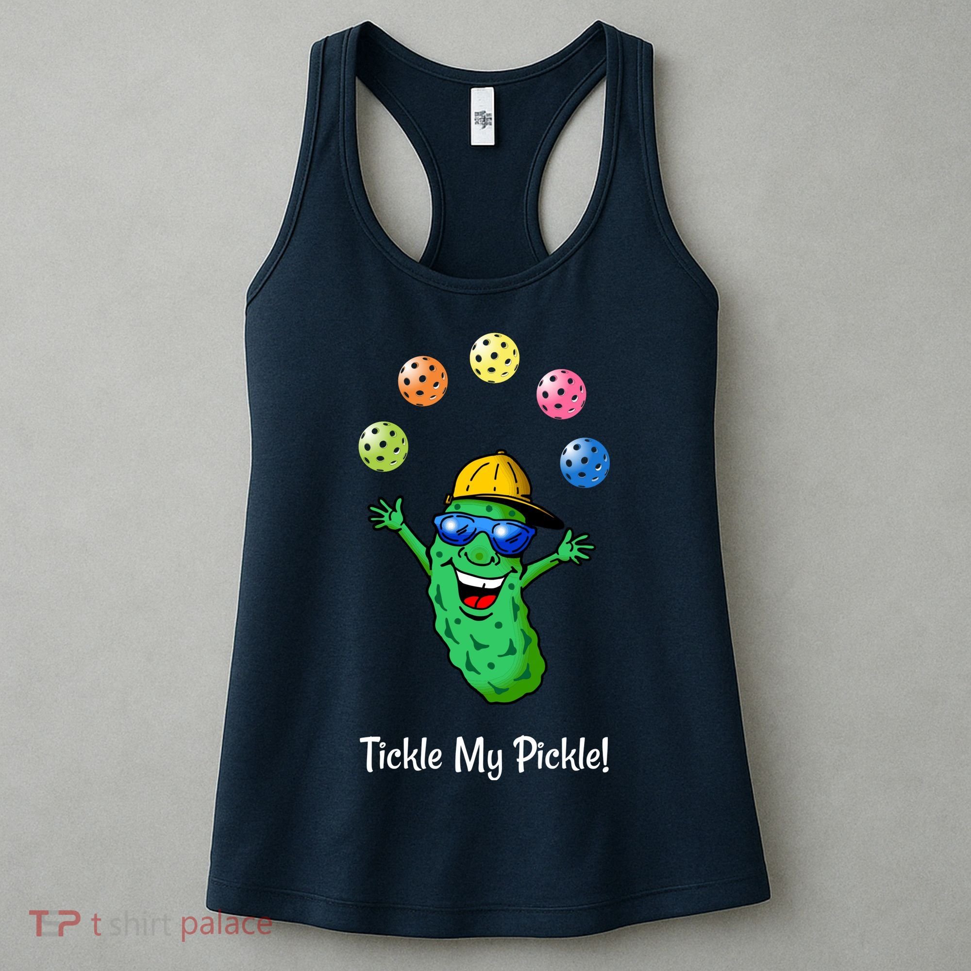 Fun Pickleball, Tickle My Pickle, Juggling Pickleballs Women's Tank Top
