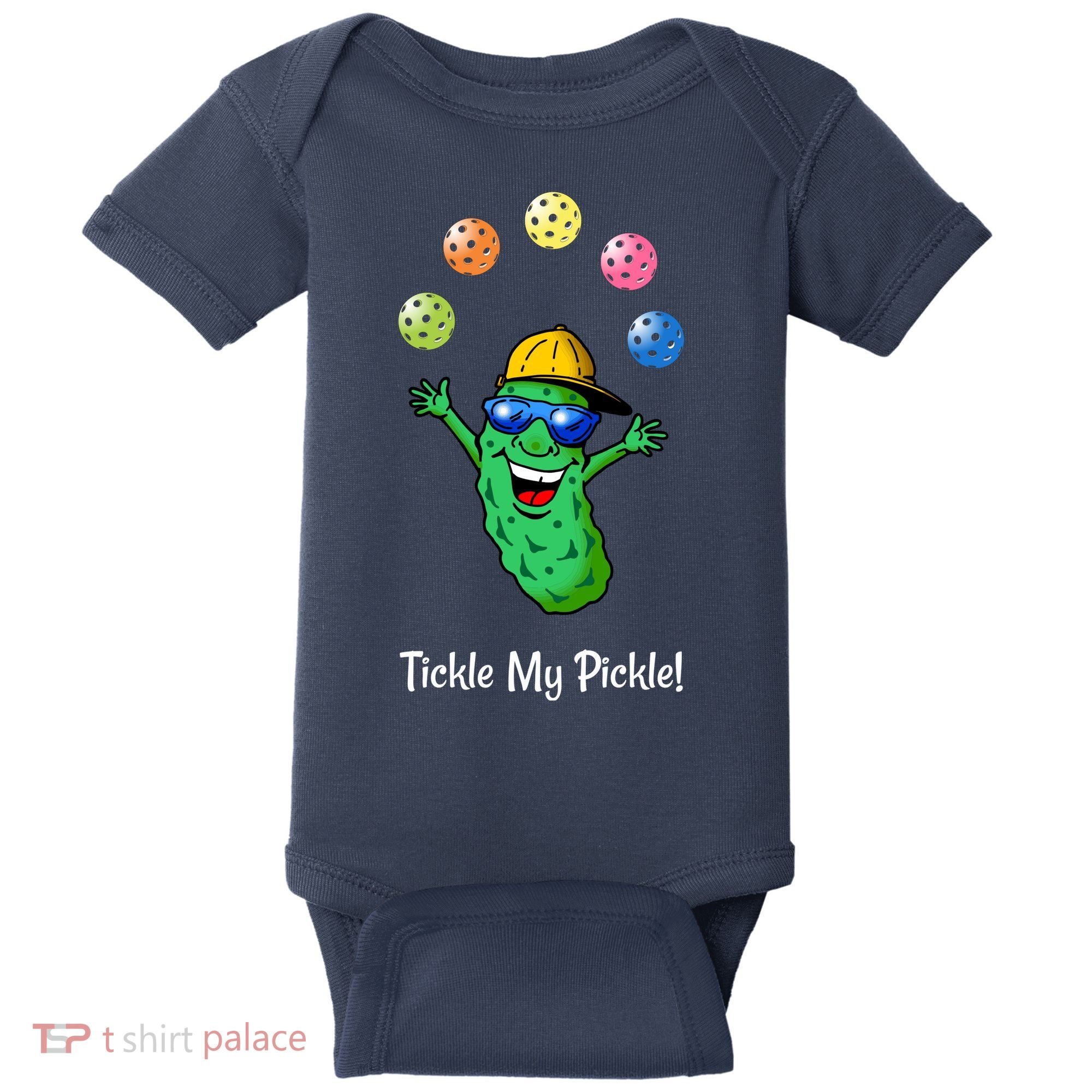 Fun Pickleball, Tickle My Pickle, Juggling Pickleballs Baby Bodysuit