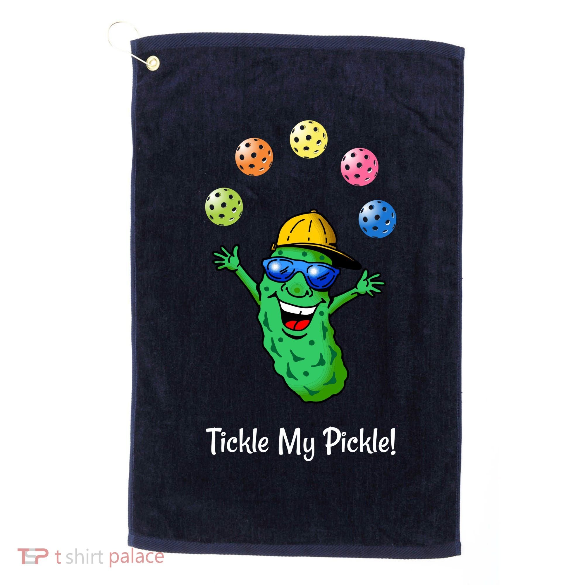 Fun Pickleball, Tickle My Pickle, Juggling Pickleballs Golf Towel