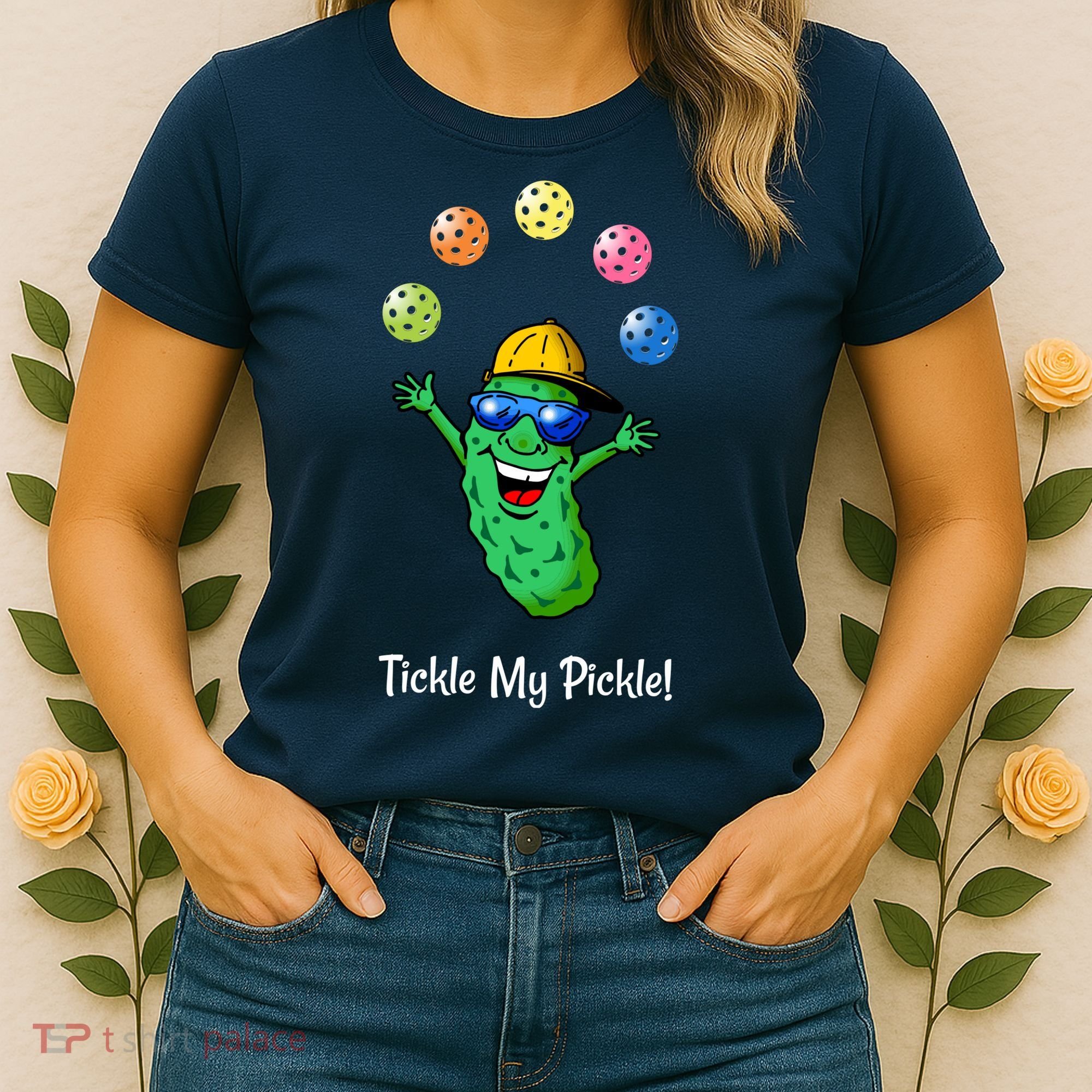 Fun Pickleball, Tickle My Pickle, Juggling Pickleballs Women's T-Shirt