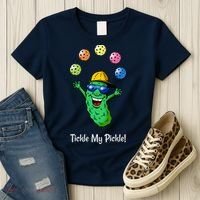 Fun Pickleball, Tickle My Pickle, Juggling Pickleballs Women's T-Shirt thumb 3