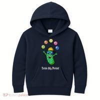 Fun Pickleball, Tickle My Pickle, Juggling Pickleballs Kids Hoodie thumb 0