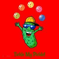 Fun Pickleball, Tickle My Pickle, Juggling Pickleballs Santa Hat thumb 1
