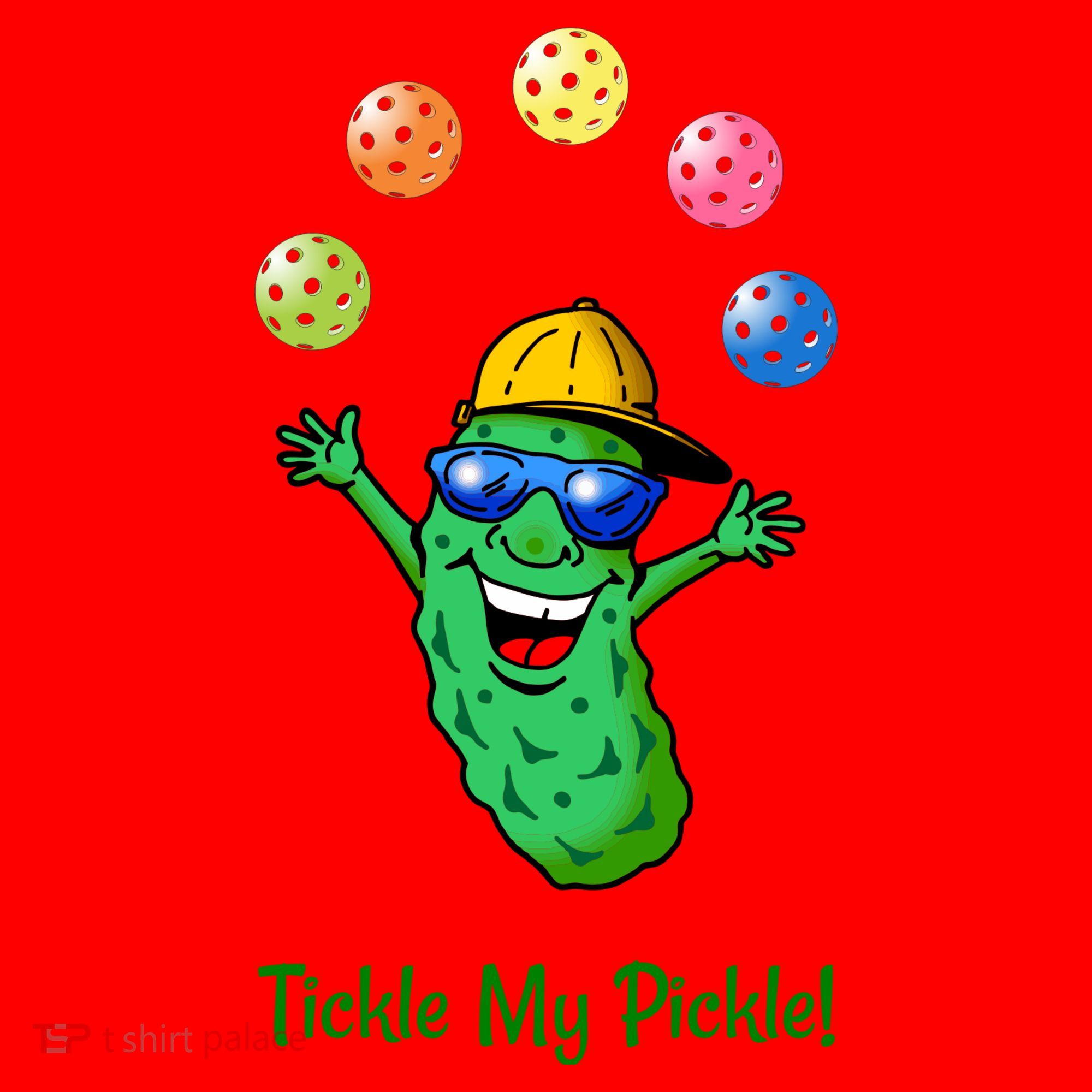 Fun Pickleball, Tickle My Pickle, Juggling Pickleballs Santa Hat