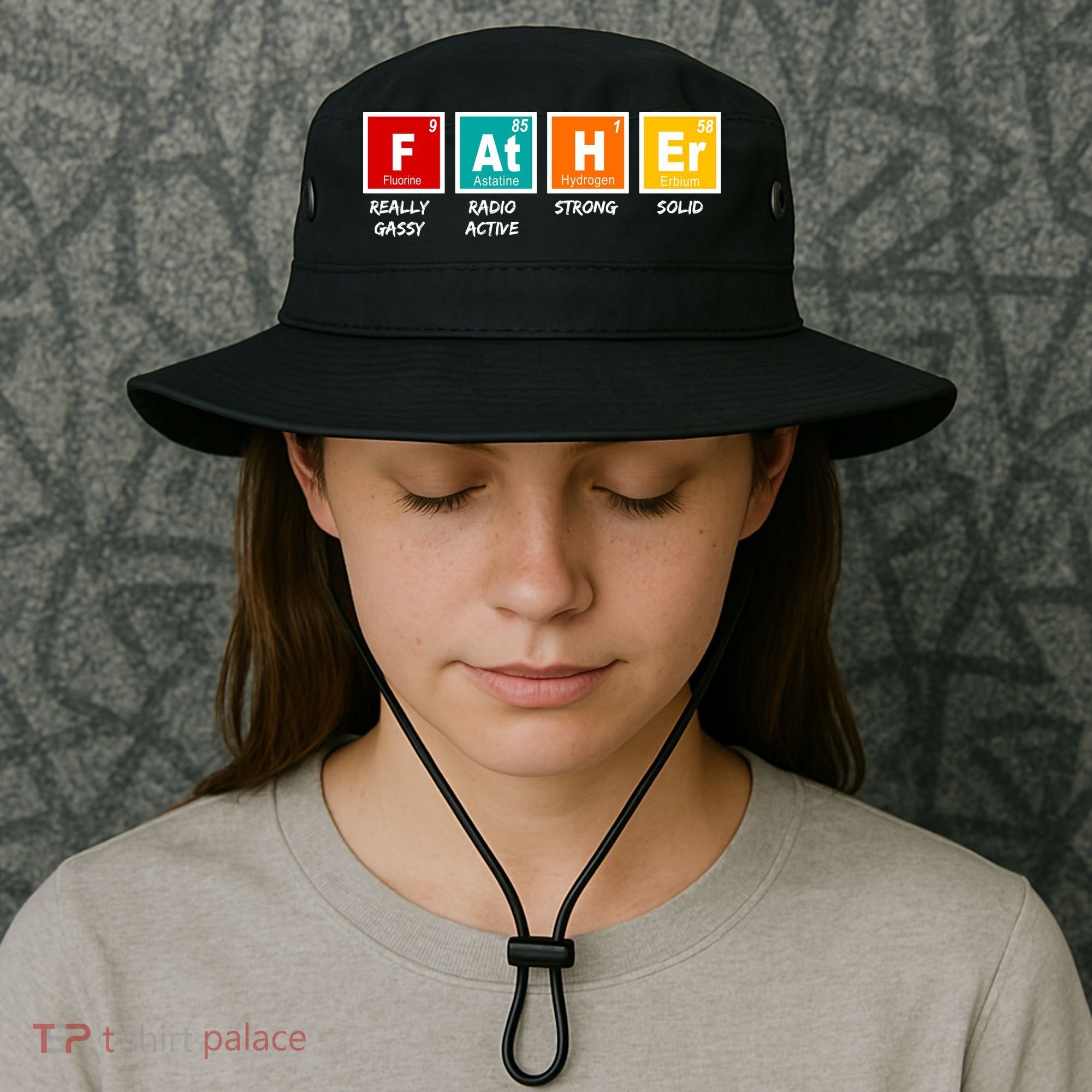 Father Periodic Table Bucket Hat