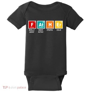 Father Periodic Table Baby Bodysuit